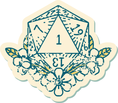 Retro Dövme Tarzı Doğal Zarlar Bir insan tarafından çizilmiş çiçek elementleri ile yuvarlanır