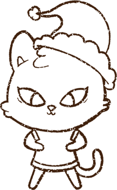 Bir insan tarafından çizilen Kedi Kömürü Festivali