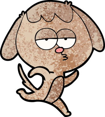 Bir insan tarafından çizilmiş, sıkılmış bir çizgi film.