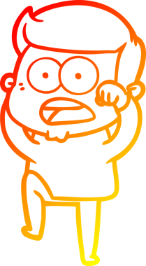 İnsan tarafından çizilmiş bir çizgi film karakteri.