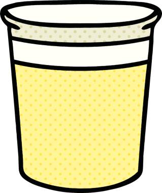 Bir insan tarafından çizilmiş çizgi roman tarzı tuhaf bitki saksısı.