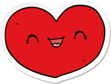 Bir insan tarafından çizilmiş bir aşk kalbinin çıkartması.