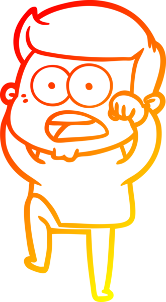 İnsan tarafından çizilmiş bir çizgi film karakteri.