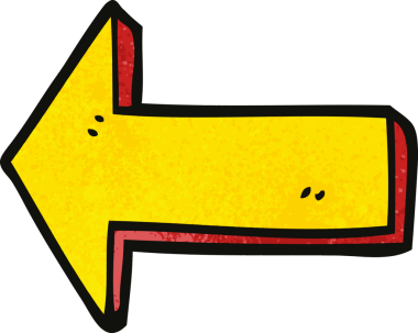 bir insan tarafından çizilmiş karalama yönetmenliği oku