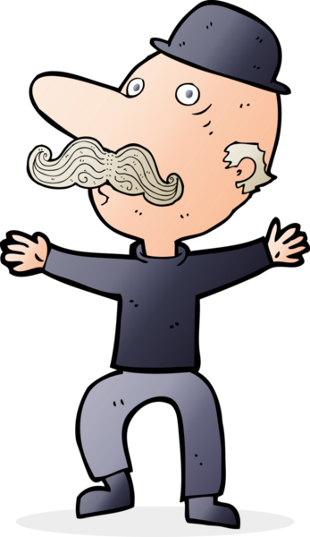 bir insan tarafından çizilmiş zengin bir adam.