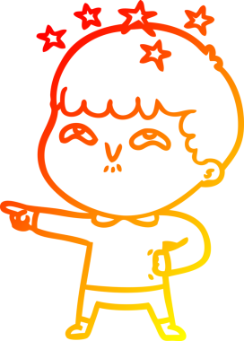 İnsan tarafından çizilmiş bir çizgi film karakteri.