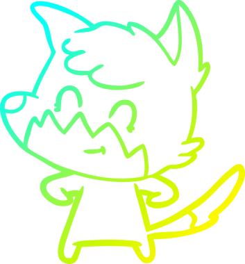 Bir insan tarafından çizilmiş soğuk hava çizgisi.