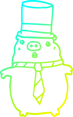 Bir insan tarafından çizilmiş bir iş domuzu çizimi.