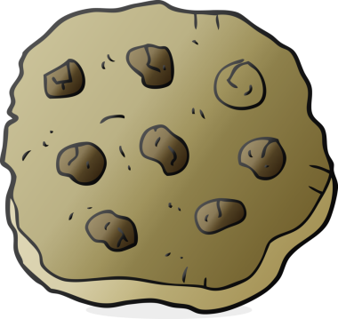 Bir insan tarafından çizilmiş serbest çizgi film kurabiyesi.