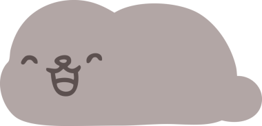 Bir insan tarafından çizilmiş şirin karikatür mührü