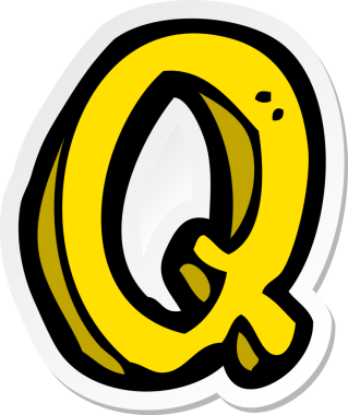 Bir insan tarafından çizilmiş bir karikatür etiketi.