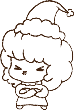 Bir insan tarafından çizilen neşeli kadın kömürü.