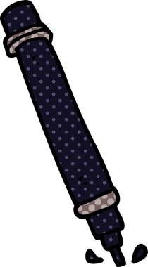 Bir insan tarafından çizilmiş karalama kalemi.