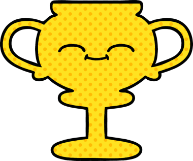 Bir insan tarafından çizilmiş bir kupanın çizgi romanı.