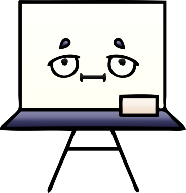 Bir insan tarafından çizilmiş beyaz bir karikatür.