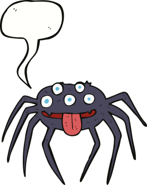 Bir insan tarafından çizilmiş iğrenç bir cadılar bayramı karikatürü.