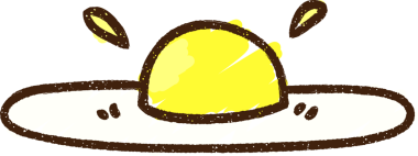 Bir insan tarafından çizilmiş kızarmış yumurta tebeşiri.