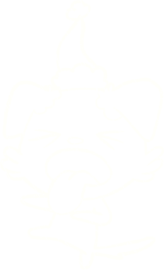 Bir insan tarafından çizilmiş Noel Yavrusu Tebeşiri