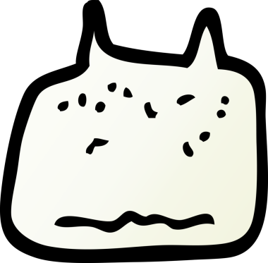 Bir insan tarafından çizilmiş vektör gradyan çizim dişi