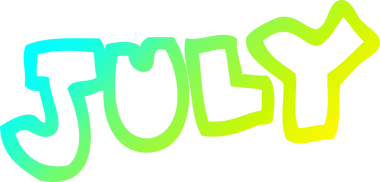 Bir insan tarafından çizilen haziran ayının soğuk gradyan çizimi