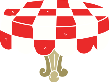 bir insan tarafından çizilmiş düz renkli çizgi film tablosu