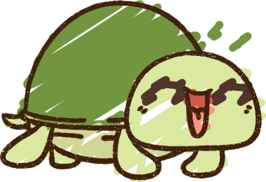 Bir insan tarafından çizilen Mutlu Kaplumbağa Tebeşiri