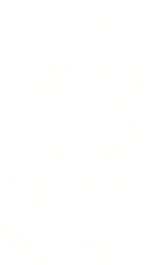 Bir insan tarafından çizilen Noel Kedisi Tebeşiri