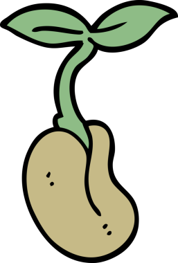 Bir insan tarafından çizilmiş karalama fidanı.