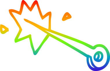 Bir insan tarafından çizilmiş karikatür dikiş iğnesinin çizimi.