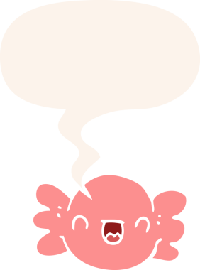 Bir insan tarafından çizilmiş, konuşma baloncuklu çizgi film.