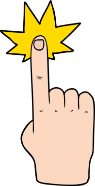 Bir insan tarafından çizilmiş bir çizgi film.