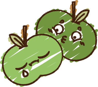 Bir insan tarafından çizilen Elma Tebeşiri