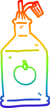 gökkuşağı gradyan çizimi bir insan tarafından çizilmiş domates ketçapı