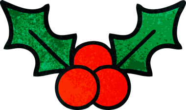 Bir insan tarafından çizilmiş eski grunge desenli bir Noel karikatürü.