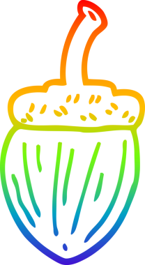 gökkuşağı gradyanı bir insan tarafından çizilmiş bir palamut çizimi