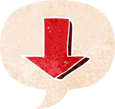 bir insan tarafından çizilmiş grunge ile konuşma balonu ile çizgi film sıkıntılı retro desen