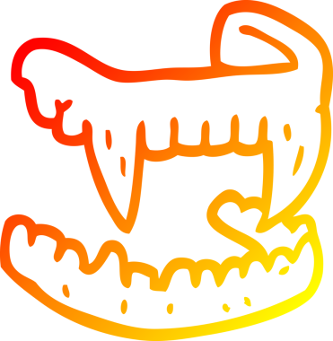 Bir insan tarafından çizilmiş bir cadılar bayramı çizgi filminin sıcak çizgi çizimi