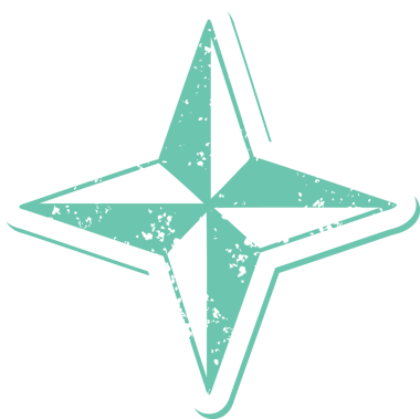 Bir insan tarafından çizilmiş bir yıldızın sembolik dövmeli görüntüsü