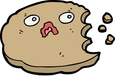 bir insan tarafından çizilmiş karikatür kurabiyesi