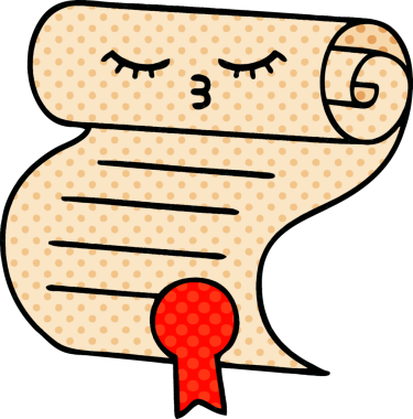 bir insan tarafından çizilmiş bir sözleşmenin çizgi roman tarzı