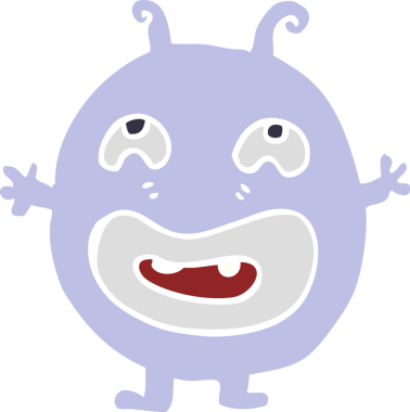 Bir insan tarafından çizilmiş karalama canavarı.