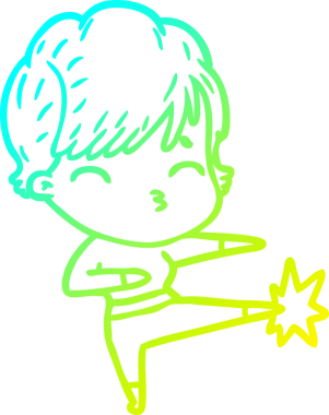 Bir insan tarafından çizilmiş bir karikatür kadın çizimi