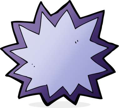 bir insan tarafından çizilen çizgi film patlaması