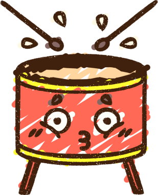 Bir insan tarafından çizilen Davul Tebeşiri