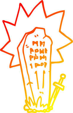 Bir insan tarafından çizilmiş bir karikatür kahramanının sıcak çizgi çizimi