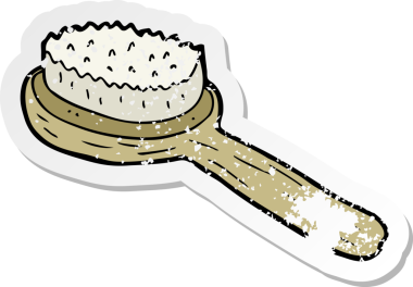 Bir insan tarafından çizilmiş eski bir karikatürün gerilimli yapıştırması.