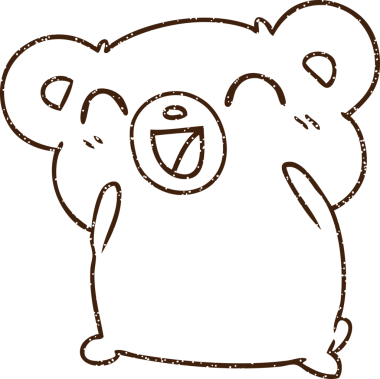 Bir insan tarafından çizilmiş Sevimli Ayı Kömürü