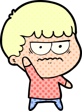 Bir insan tarafından çizilmiş rahatsız bir adam.