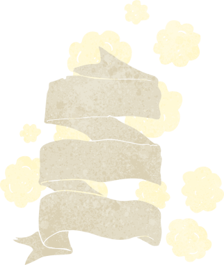 bir insan tarafından çizilmiş eski çizgi film afişi