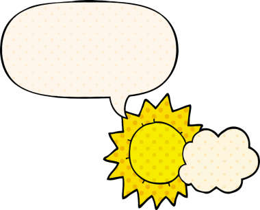 Bir insan tarafından çizilmiş çizgi roman tarzında konuşma baloncuğu olan karikatür havası